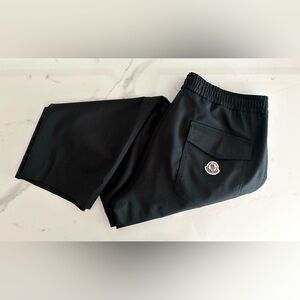 Moncler Men's Drawstring Patch Pocket Pants Sz 50